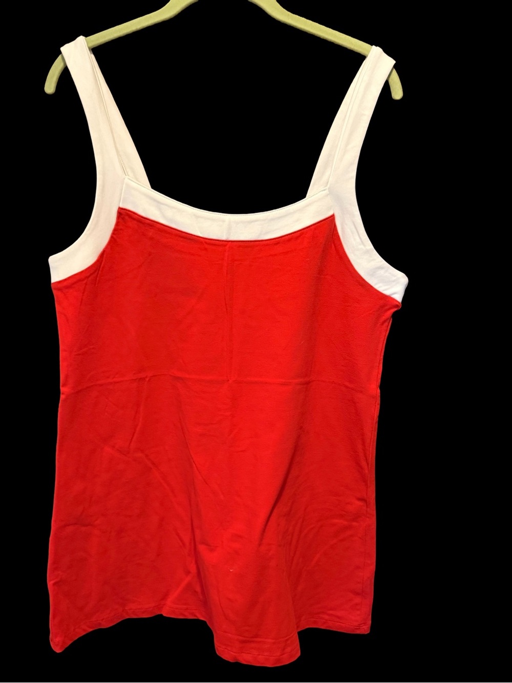 Torrid Women’s Red and White Sleeveless Tank Top